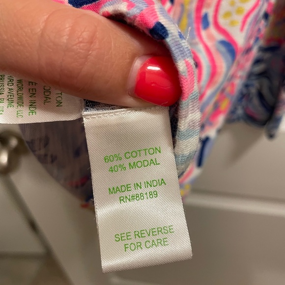 Lilly Pulitzer Shay ruffle v-neck dress size small - Picture 4 of 6